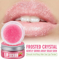 Raspberry-Flavored Lip Scrub Contains Plant Squalane for Hydration, Moisturizing,
