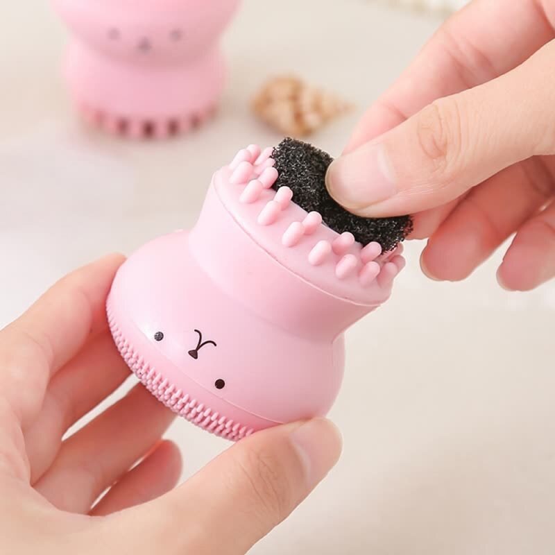 Face Cleansing Brush Silicone Mini Octopus