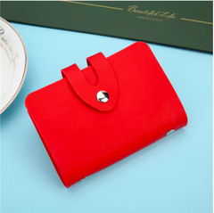 female bank card holder simple travel solid color small gift